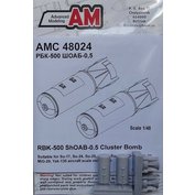 1:48 RBK-500 ShOAB-0.5 Cluster Bomb (2 pcs.)