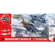 Airfix 1:72 Gift Set Me 262 & P-51D Mustang Dogfight Double