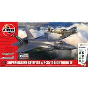 Airfix 1:72 Gift Set Supermarine Spitfire & F-35 B Lightning II