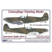1:48 Supermarine Spitfire Mk.I,II Camouflage Painting Masks scheme "B"