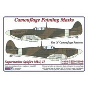 1:72 Supermarine Spitfire Mk.I,II Camouflage painting masks scheme "A"