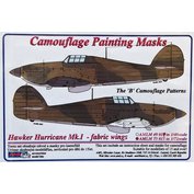 1:72 H.Hurricane Mk.I fabric w. B camouflage mask
