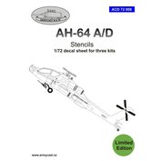 1:72 AH-64A/D stencils