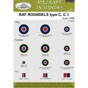 1:72 RAF Roundels type C, C.1,