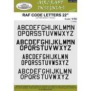1:72 RAF Code Letters 22" (Letter height: 7,761mm)