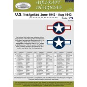 1:72 U.S.Insignias June 1943 - Aug 1943