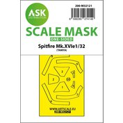 1:32 Spitfire Mk.XVIe one-sided express fit mask foR /TAM