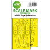 1:32 A6M2b Model 21 Zero double-sided express fit mask for /TAM