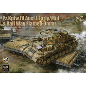 Border Model 1:35 Pz.Kpfw.IV Ausf. J Early/Mid & Railway Flatbed Ommr (2in1)