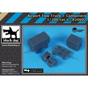 1:200 Airport tow truck+containers