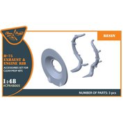 1:48 H-75N Hawk exhaust & engine rib (resin)