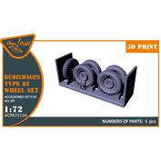 1:72 Kubelwagen type 82 wheel set