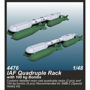 1:48 IAF Quadruple Rack with 100 kg Bombs /SPH
