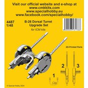 1:48 B-26 Dorsal Turret Upgrade Set  /ICM