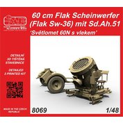 CMK 1:48 60 cm Flak Scheinwerfer (Flak Sw-36) mit Sd.Ah.51 / Světlomet 60N s vlekem