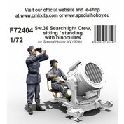 1:72 Sw.36 Searchlight Crew, sitting / standing with binoculars /SPH