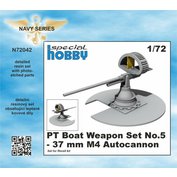 1:72 PT Boat Weapon Set No.5 - 37 mm M4 Autocannon /REV