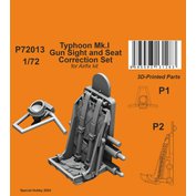 1:72 Typhoon Mk.I Gun Sight and Seat Correction Set /AFX