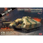 Das Werk 1:35 Schwerer kleiner Panzerkampfwagen German heavy tank project 1944 (2 in 1)