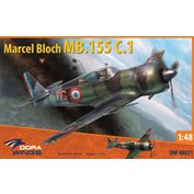 Dora Wings 1:48 Marcel Bloch MB-155C.1 (4x camo)