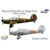 Dora Wings 1:72 Percival Procto & Vega Gull Military service (Dual combo)