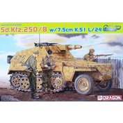 Dragon 1:35 Sd.Kfz.250/8 NEU w/7.5cm K.51 L/24 GUN (Premium Edition)