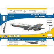 Eduard modely 1:48 MiG-21PFM WEEKEND