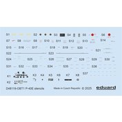 1:48 P-40E stencils /EDU