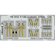 1:48 F-14D seatbelts STEEL /GWH