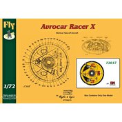 Fly 1:72 Avrocar Racer X (3 Duzi Modell)