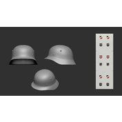 1:16 Německá helma M35/40 (Stahlhelm) + obtisky