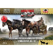 First To Fight 1:72 Three-horse cavalry carriage 37mm Bofors w.36