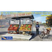 1:35 60'-70's Saigon Fruit & Vegetable Market Stall Set