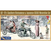 1:35 60'-70's Southern Vietnamese & Japanese SS50E Motorbike Set