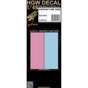 1:48 Aircraft Rib Tapes (base white/straight laser)