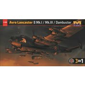 Hong Kong Models 1:32 Avro Lancaster B.Mk.I / Mk.III Dambuster (3v1)