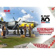 ICM 1:48 D-DAY, B-26B Marauder w/ USAAF Pilots&Person.