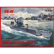ICM 1:144 U-Boat Type IIB (1943) German Submarine