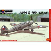 Kovozávody Prostějov 1:72 Avia S-199 "Diana" (Erla haube)