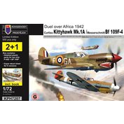 Kovozávody Prostějov 1:72 Duel over Africa 1942 (2+1) (Hi Tech kit)
