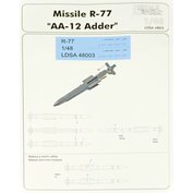 1:48 Missiles R-77 & stencils (2 pcs.)