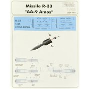 1:48 Missiles R-33 & stencils (2 pcs.)