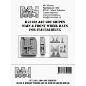 1:72 JAS-39C Gripen main & front wheel bays /ITA,BIL