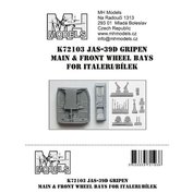 1:72 JAS-39D Gripen main & front wheel bays /ITA,BIL