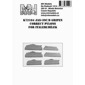 1:72 JAS-39C/D Gripen correct pylons /ITA,BIL
