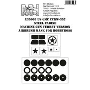 1:35 US GMC CCKW-352 Steel cabine machinegun turret