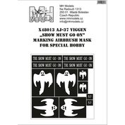 1:48 AJ-37 Viggen "Show Must Go On" Marking Airbrush mask /SPH