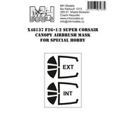1:48 F2G-1/2 Super Corsair canopy airbrush mask /SPH