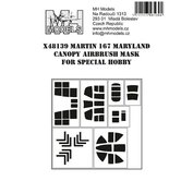 1:48 Martin 167 Maryland canopy airbrush mask /SPH