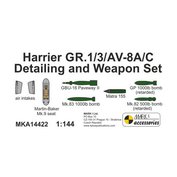 1:144 Harrier GR.1/3/AV-8A/C Detailing and Weapon Set